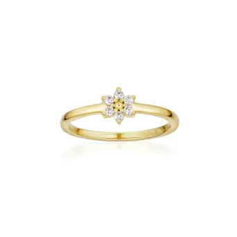 Alura Venus sølvforgyldt ring med zirkonia - Ringe