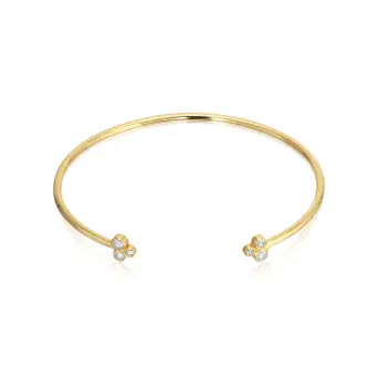 Alura Eclipse sølvforgyldt armring med zirkonia - Armbånd