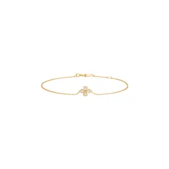 8 kt. armbånd "Petite Clover" m. zirk. - Armbånd