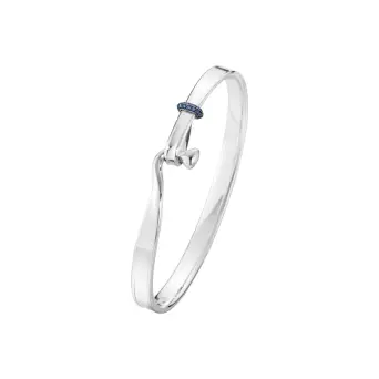 Georg Jensen Torun sølv armring med 0,08 ct safir - Armbånd