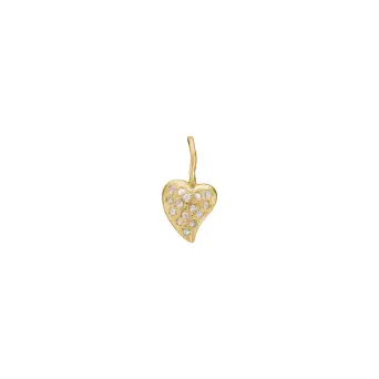 By Birdie vedhæng Zenith Heart Pavé 14Kt 0,15R - By Birdie
