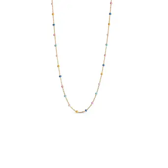 Enamel Lola Lolly sølvforgyldt halskæde - Halskæder