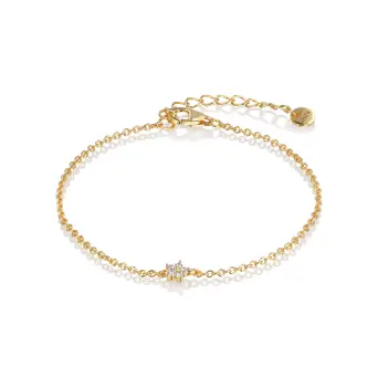 Alura Venus s&oslash;lvforgyldt armb&aring;nd med zirkonia - 