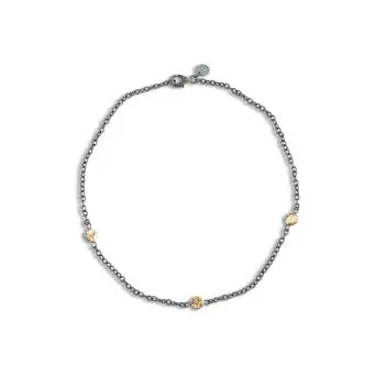 By Birdie Mani Coin halskæde 45cm - Vedhæng og collie