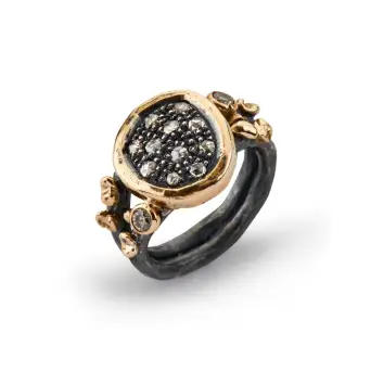 Birdie Lexington sølvring med 0,90 ct diamanter - By Birdie Udsalg