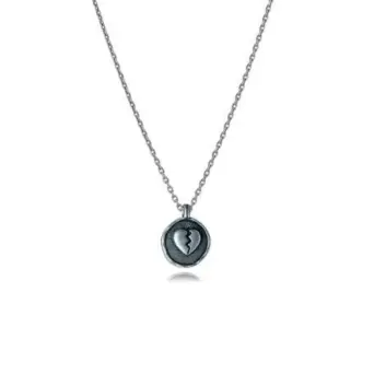 Samie x Christopher Stampe x  mat stål halskæde - Samie Udsalg