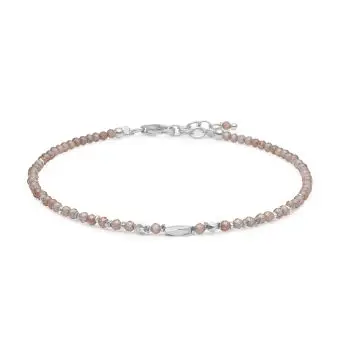 Studio Z Evergreen sølv armbånd med hyacintkvarts - Studio Z Udsalg