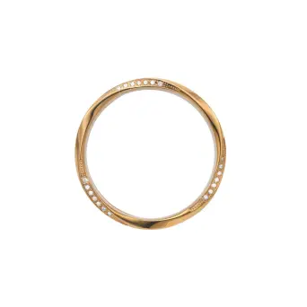 Christina Collect Wave forgyldt stål topring Ø 38 mm med 21 safirer - Ure og elementer