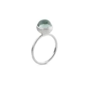 Susanne Friis Bjørner sølv ring med grøn kvarts - Susanne Friis Bjørner Udsalg