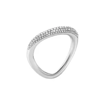 Georg Jensen Offspring sølv ring med 0.29 ct diamanter - Offspring
