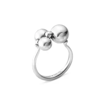 Georg Jensen Moonlight Grapes sølv ring lille - Moonlight Grapes