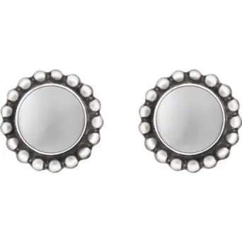 Georg Jensen Moonlight Blossom øreringe med sølvsten - Moonlight Blossom