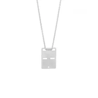 Nordahl sølv halskæde med id-plade - Nordahl Jewellery Udsalg