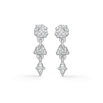 Sølv ørestik "Cluster" m. zirk. - Studio Z