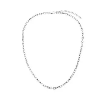 Samie ankerfacet stål halskæde 45+5cm - Samie Udsalg