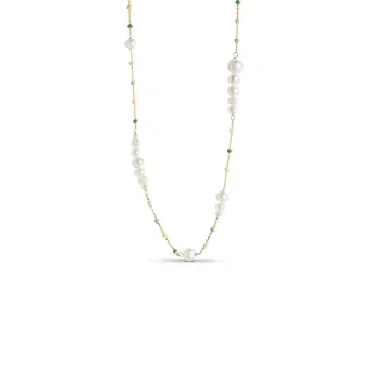 Enamel Lola Carmen Serene sølvforgyldt halskæde - Enamel Udsalg