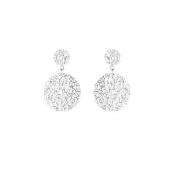 Susanne Friis Bjørner sølv øreringe med rå overflade - Susanne Friis Bjørner