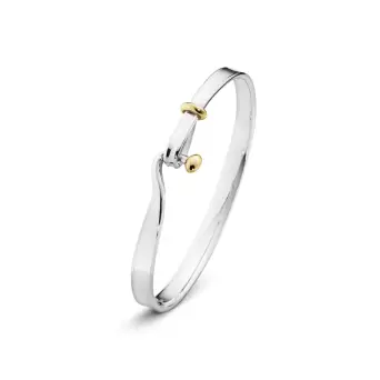 Georg Jensen Torun sølv armring med 18 kt guld - Vivianna Torun