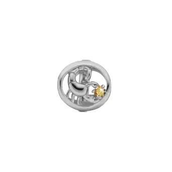 Christina Stjernetegn Skorpion sølv charm - 6mm Charms