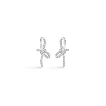 Mads Z Miss Butterfly sølv ørestikker med hvide topaser - Mads Z Udsalg