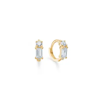 Mads Z Mille 8 kt. guld creol med zirkonia - Mads Z Udsalg