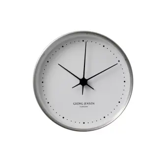 Georg Jensen Koppet vægur 30cm stål/hvid - 