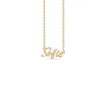 Sølv forgyldt halskæde "Sofie" - Studio Z