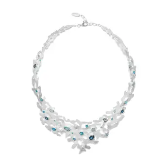 Bastian Inverun Highligth sølv collier med topaser og kulturperler - Bastian Inverun