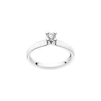 Georg Jensen Magic 18 kt hvidguld solitaire ring med 0.20 ct diamant - Georg Jensen