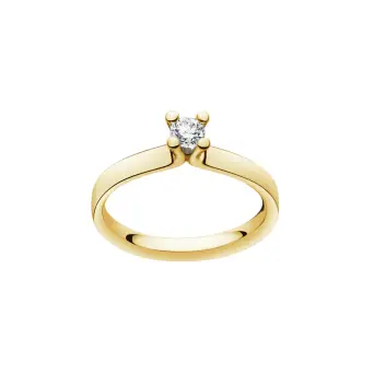 Georg Jensen Magic 18 kt guld solitaire ring med 0.20 ct diamant - Georg Jensen